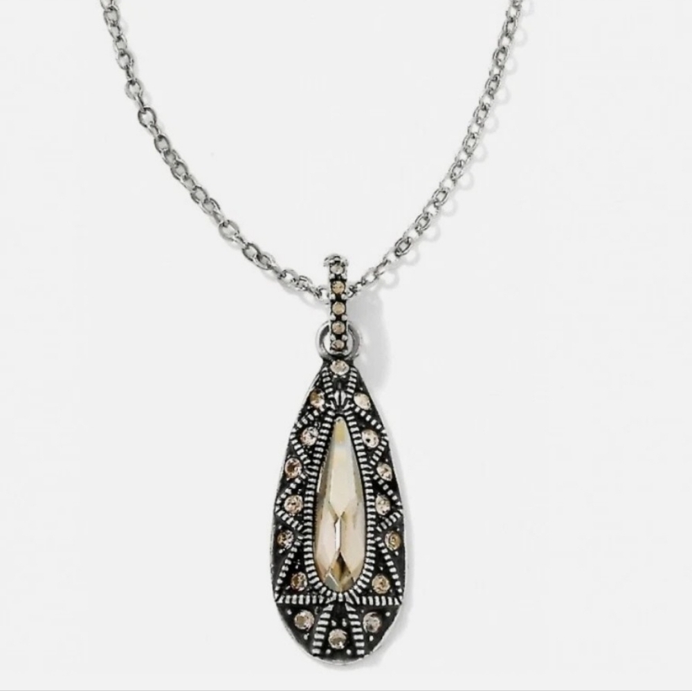 Brighton Silver Teardrop Pendant Necklace